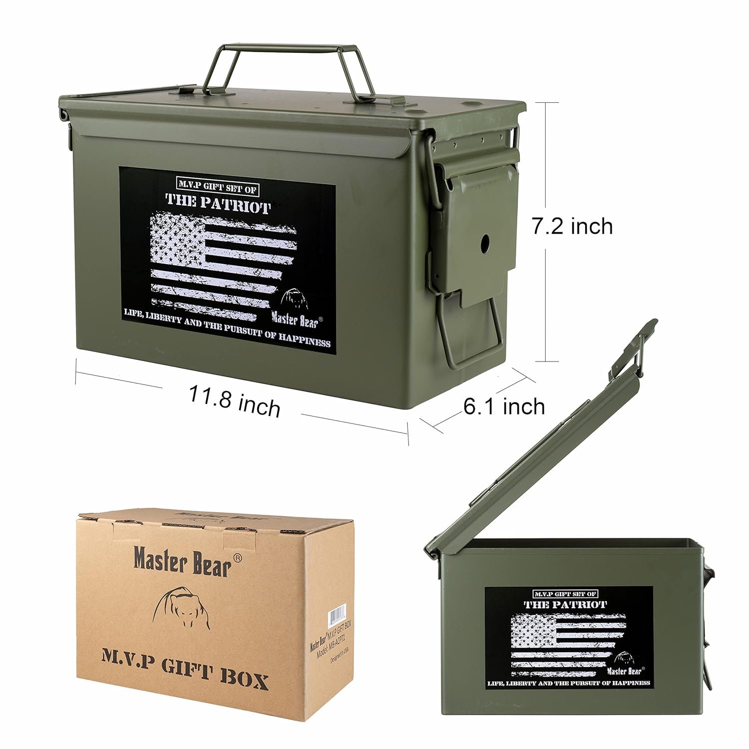 MASTER BEAR Ammo Can Gift Set For Men