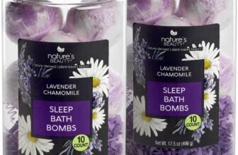 Unwind in Luxury: Experience Serenity with Nature’s Beauty Lavender Chamomile Sleep Bath Bomb Gift Set