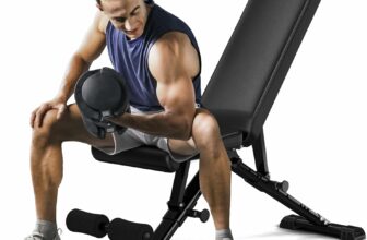 FLYBIRD Weight Bench, Adjustable Strength Training Bench for Full Body Workout with Fast Folding-New Version