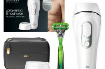 Say Goodbye to Salon Visits: Braun IPL Long Lasting Laser Hair Removal Device – The Ultimate Gift of Confidence and Convenience!