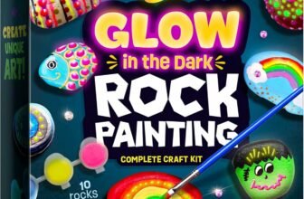 Spark Creativity with the Kids Rock Painting Kit – Glow in The Dark: The Perfect Easter Gift for Young Artists!