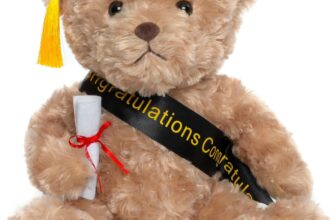 Celebrate Their Big Moment with the Perfect Graduation Gift: A Charming Teddy Bear with Doctoral Tam & Diploma!