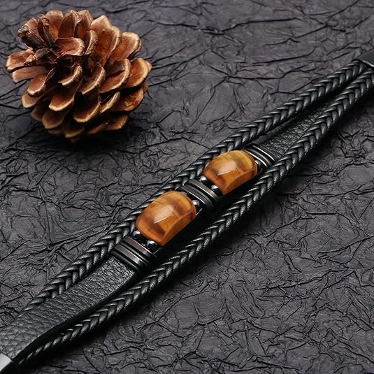 𝗚𝗶𝗳𝘁𝘀 𝗳𝗼𝗿 𝗠𝗲𝗻 𝗟𝗲𝗮𝘁𝗵𝗲𝗿 𝗕𝗿𝗮𝗰𝗲𝗹𝗲𝘁 With Tigers Eye