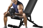 FLYBIRD Weight Bench, Adjustable Strength Training Bench for Full Body Workout with Fast Folding-New Version