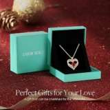 LOUISA SECRET Love Heart Birthstone Necklaces for Women