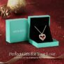 LOUISA SECRET Love Heart Birthstone Necklaces for Women