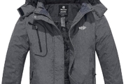 Wantdo Women’s Mountain Waterproof Ski Jacket Windproof Rain Jacket Winter Warm Hooded Coat