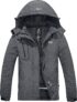 Wantdo Women’s Mountain Waterproof Ski Jacket Windproof Rain Jacket Winter Warm Hooded Coat